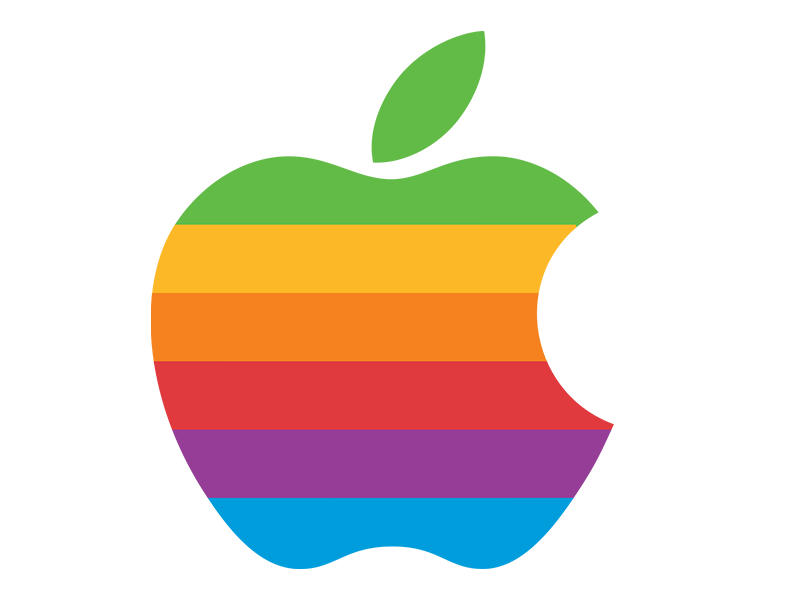 apple logo colored